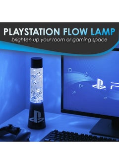 Paladone Paladone | Sony PlayStation Glitter Liquid Mood Light with Floating Controllers & Icons | Officially Licensed Sony PlayStation Merchandise | PS5 | Lava Lamp | Desk Lamp | Bedside Light | Gaming Decor  - Image 2
