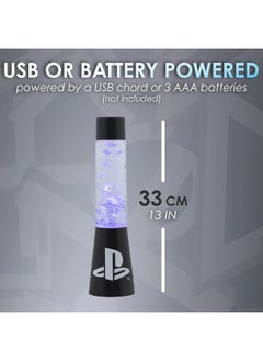 Paladone Paladone | Sony PlayStation Glitter Liquid Mood Light with Floating Controllers & Icons | Officially Licensed Sony PlayStation Merchandise | PS5 | Lava Lamp | Desk Lamp | Bedside Light | Gaming Decor  - Image 3
