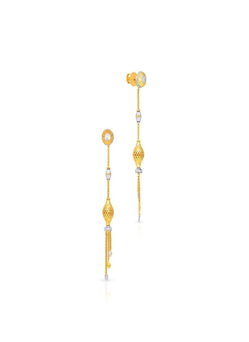 Malabar Gold and Diamonds - 22 Carat 916 Purity Gold Earring EG1367422T For Women - Image 1