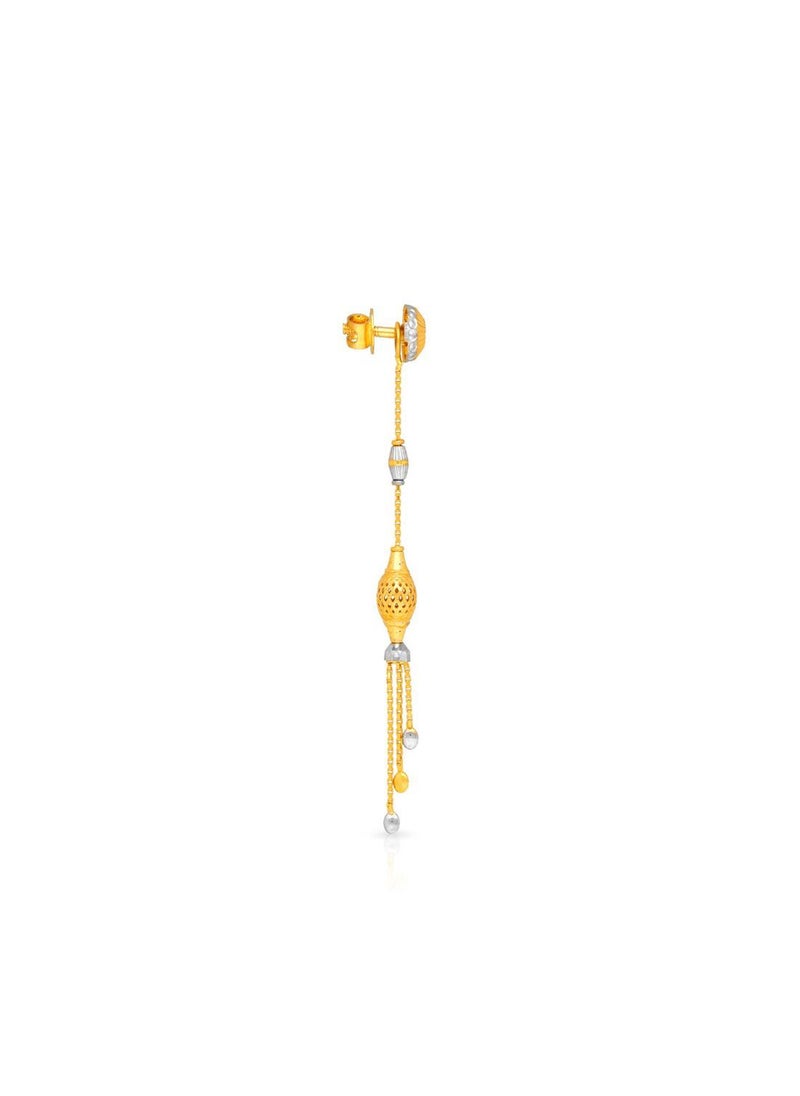 Malabar Gold and Diamonds - 22 Carat 916 Purity Gold Earring EG1367422T For Women - Image 1
