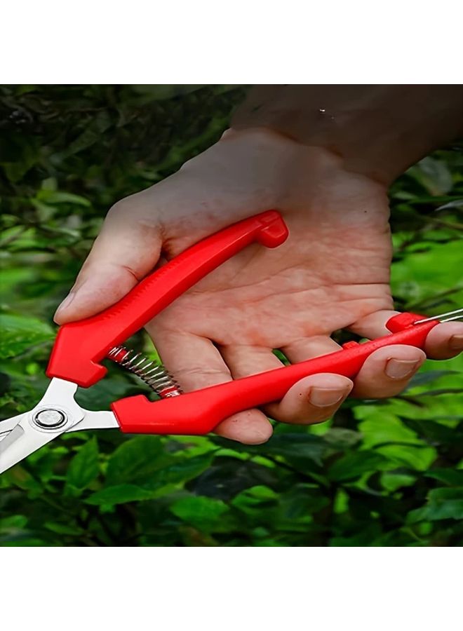 Heavy Duty Ergonomic Garden Shears With Lever Lock Blue For Professional Home Gardening - Image 5