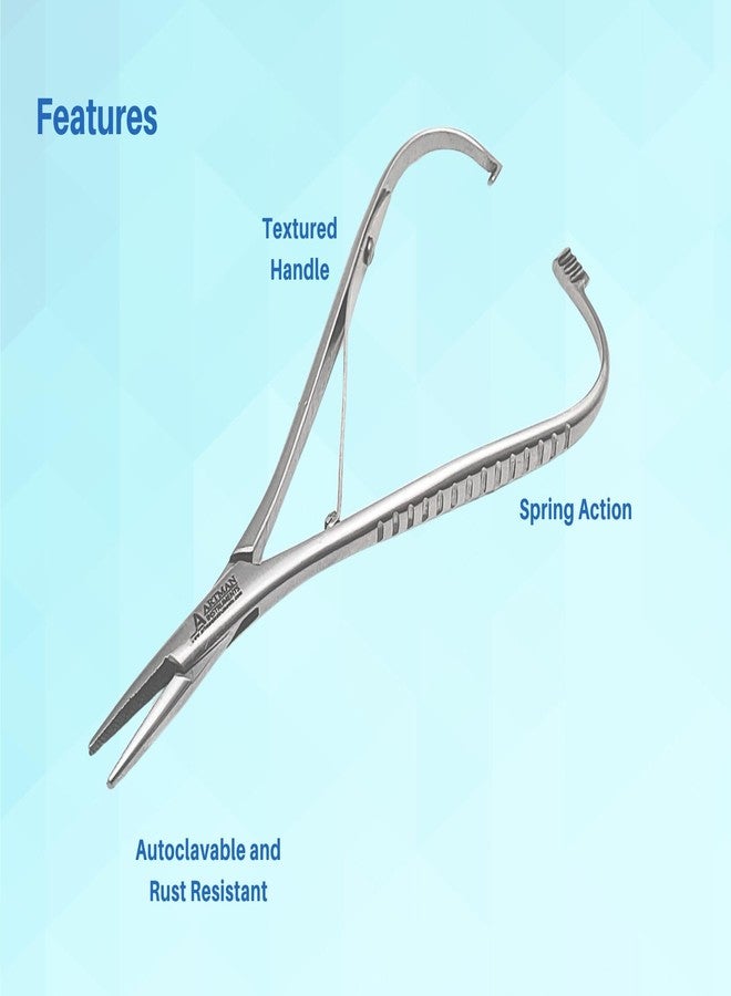 Artman Instruments Orthodontic Braces Removal & Color Changing Kit Professional 3 Piece Dental Tool Set with Elastic Placing Plier, Ligature Remover & Precision Artery Forceps - Image 4