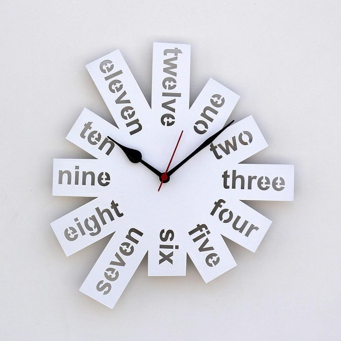 12INCH MDF WOODEN WALL CLOCK STYLISH ANTIQUE HANGING CLOCK FOR HOME OFFICE LIVING ROOM DCOR WHITE