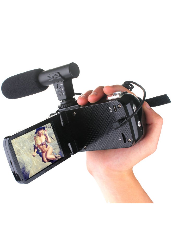 Generic 24 Million Digital Camera HD Hot Shoe Pc Camera Function Digital Video Camera-Body Color:Microphone  - Image 4
