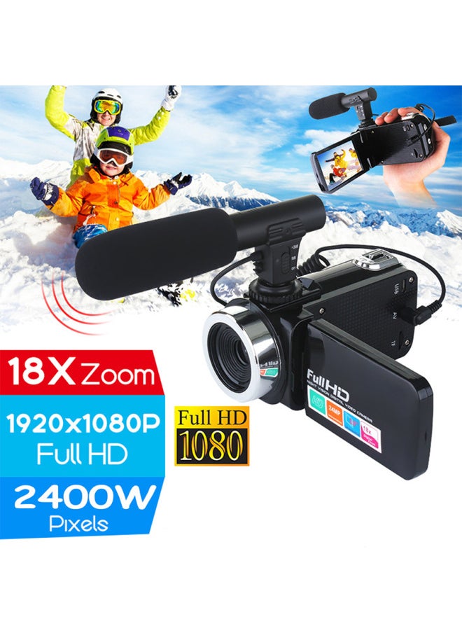 Generic 24 Million Digital Camera HD Hot Shoe Pc Camera Function Digital Video Camera-Body Color:Microphone  - Image 3