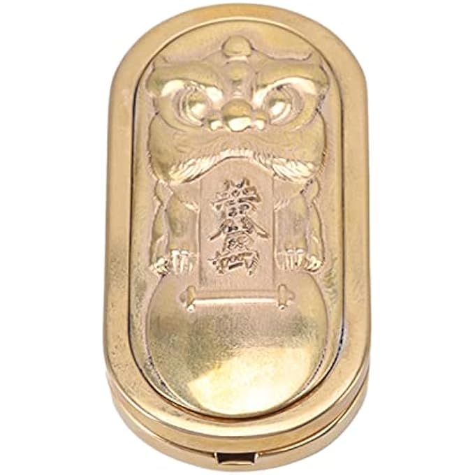 Bonbela Metal Fidget Slider Hand Press PPB Magnetic Coin Slider Stress Relief Finger Toy (Lion) - Image 1