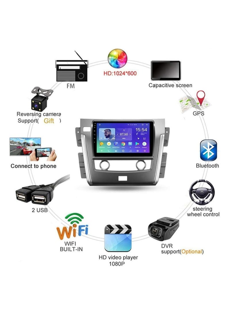 Android Screen For NISSAN PATROL 2013 To 2019 4GB RAM 64GB Memory Support Apple Carplay Android Auto Full HD Touch Screen 10 Inch built In Bluetooth USB Radio WiFi Play Store Backup Camera included