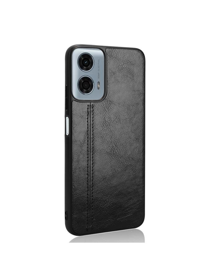 S-TOP Case For Motorola Moto G Power 5G 2024 Cow Pattern Sewing Back Cover Phone Case - Image 3