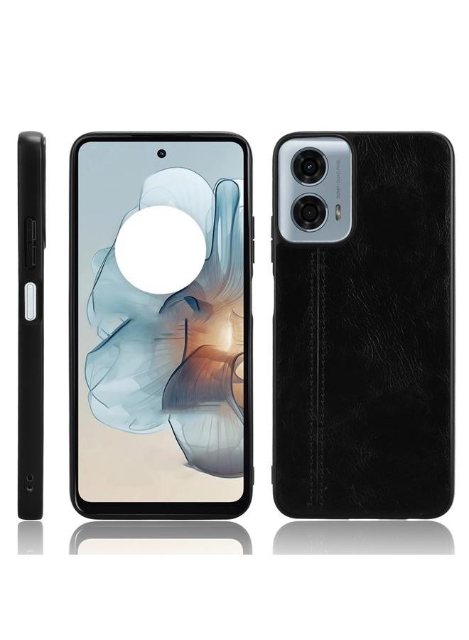 S-TOP Case For Motorola Moto G Power 5G 2024 Cow Pattern Sewing Back Cover Phone Case - Image 1