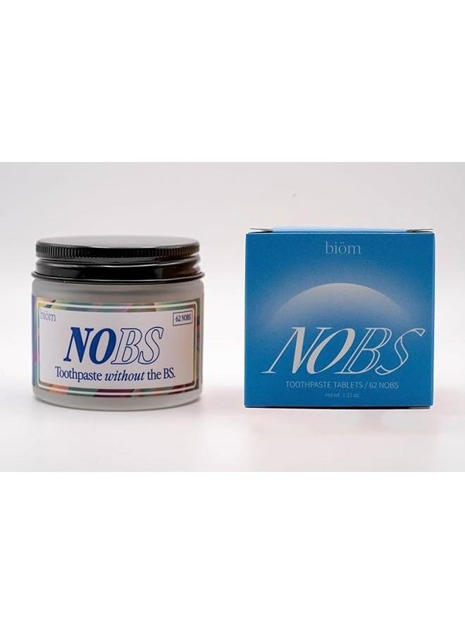 Biöm NOBS (No Bad Stuff) Toothpaste Tablets - Nano Hydroxyapatite, Fluoride & Plastic Free, Eco & Travel Friendly - Remineralize with NHA (1 Month) - Image 3