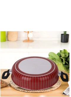 Newflon Non-stick aluminum flat pot with steel lid  - Image 5
