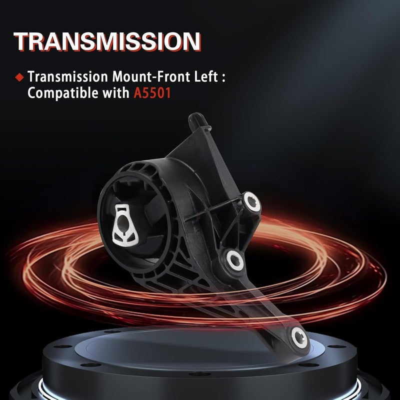 QRYIPPDM Engine Motor & Transmission Mount Set for 2013-2015 Malibu L4 2.5L - 4-Piece Replacement - Image 5