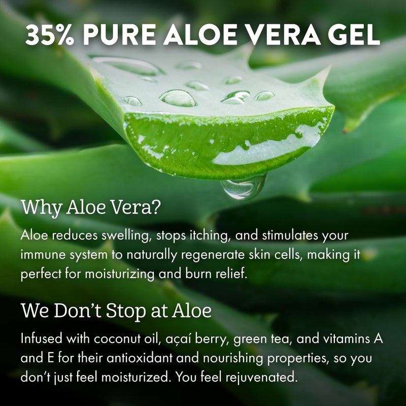 ALOE UP Spa Collection After Sun Light Moisturizer - Organic Hydrating After Sun Lotion With Aloe Vera Gel and Vitamin E - Reef Friendly - Mineral Oil Free - Peach-Apricot Fragrance - 4 Oz - Image 3