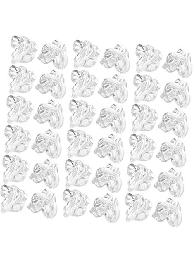 Reusable Plastic Artificial Ice Cubes 100pcs For Vase Table Scatter Decoration - Image 1