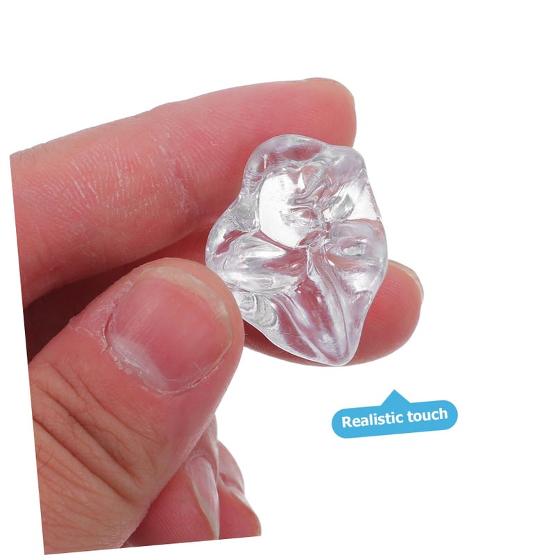 Reusable Plastic Artificial Ice Cubes 100pcs For Vase Table Scatter Decoration - Image 4