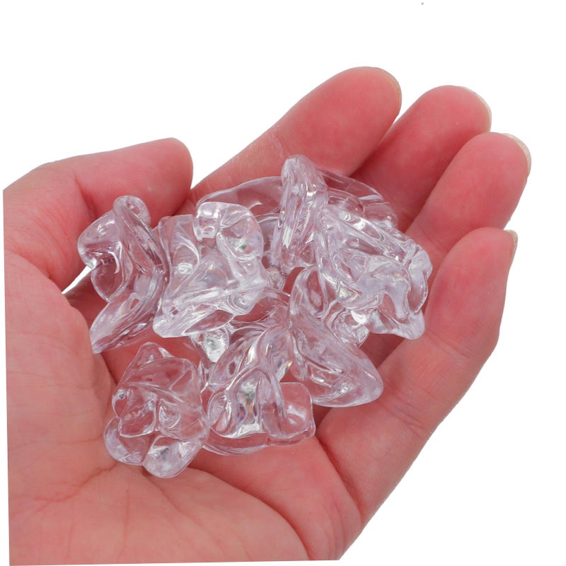 Reusable Plastic Artificial Ice Cubes 100pcs For Vase Table Scatter Decoration - Image 5