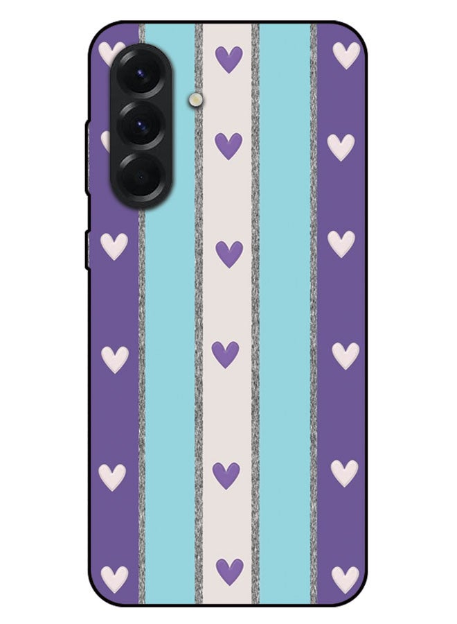 EYE CATCH Printed Protective Case Cover For Samsung Galaxy A56 -  What & Purple Hearts - Image 1