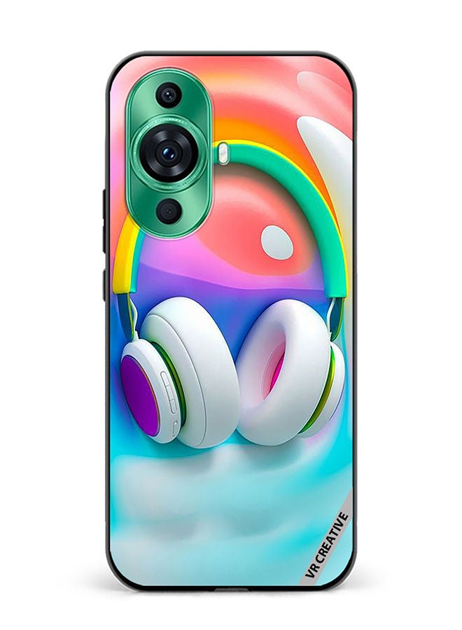 VR CREATIVE Protective Case Cover For Huawei nova 11 Ultra Music Headphones Design Multicolour - Image 1