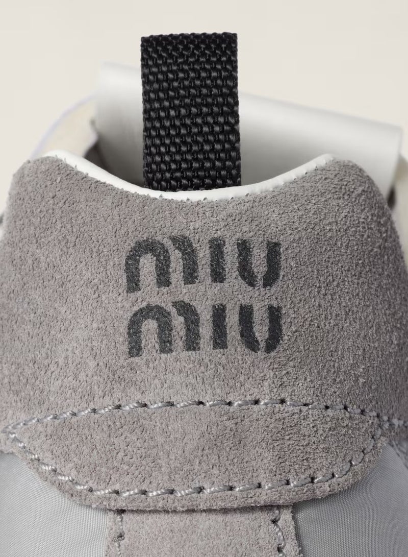 مياو مياو حذاء رياضي من القماش التقني والجلد المدبوغ - Image 3