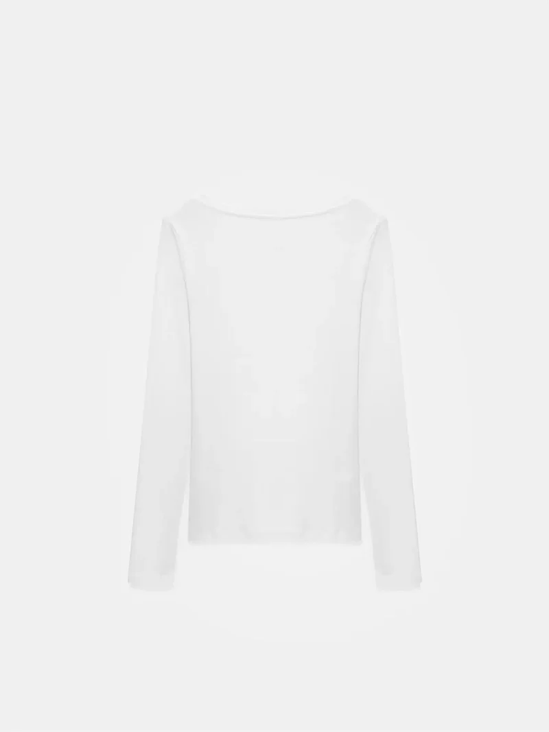ديلفين Dilvin Slim Fit Cotton Long Sleeve Button Blouse