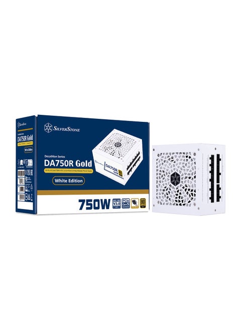 DA750R Gold Fully Modular Power Supply, 80 PLUS Gold, 750W ATX 3.0 & PCIe 5.0, Active PFC, Silent 120mm FDB Fan, Japanese Capacitors, SST-DA750R-GMA-WWW