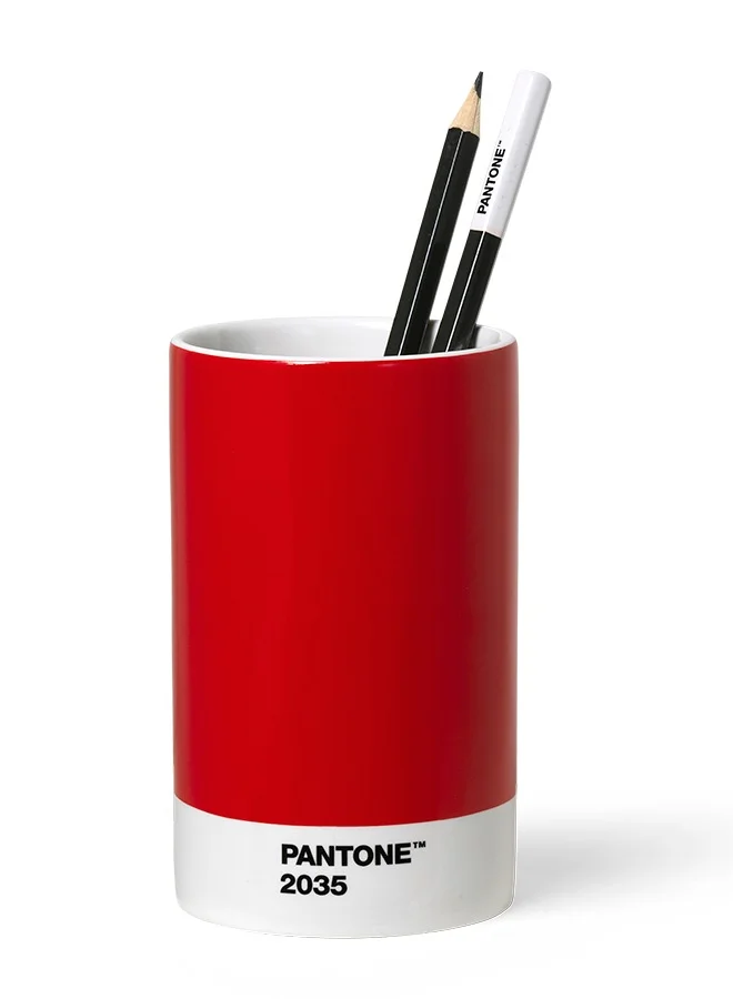 Pantone Modern Desk Pencil Cup – Red