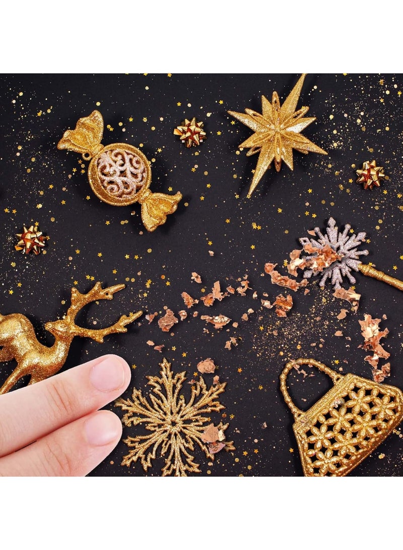 SYOSI أوراق الذهب، 240 ورقة من الذهب المزيف متعدد الألوان لتزيين الفن، الرسم، الأظافر، الحرف اليدوية والأشغال اليدوية، 12 لون 8 × 8.5 سم للفنانين والحرفيين والهواة - Image 5