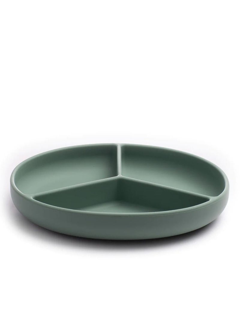 Pippeta Baby Silicone Suction Plate Non Slip Silicone Baby Weaning Plate Food Feeding Plate For Babies And Toddlers Premium Food Grade Silicone, Dishwasher And Microwave Safe Meadow Green - Image 1