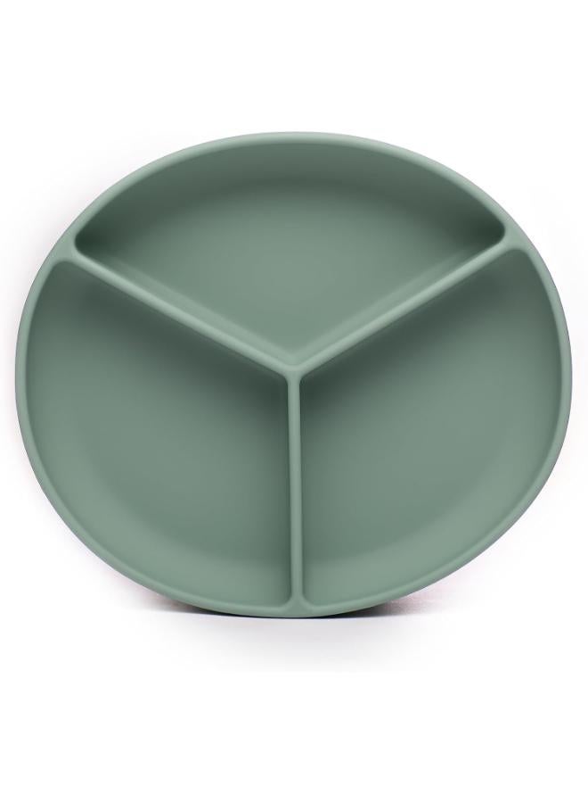 Pippeta Baby Silicone Suction Plate Non Slip Silicone Baby Weaning Plate Food Feeding Plate For Babies And Toddlers Premium Food Grade Silicone, Dishwasher And Microwave Safe Meadow Green - Image 5