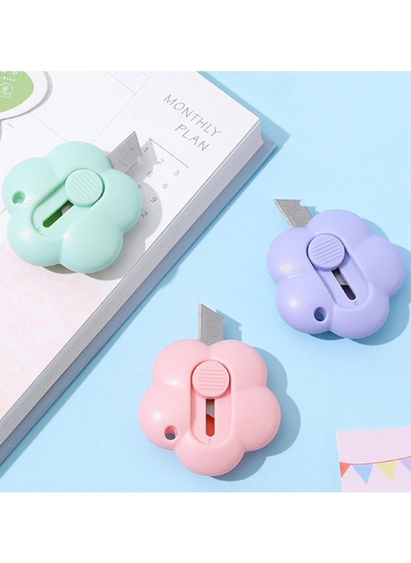 CMGTYYD 3 PCS Flower Shaped Plastic Letter Opener, Portable Paper Cutter, Precise Cutting, Easy Unboxing, For Office, School and Home Use  - Image 3