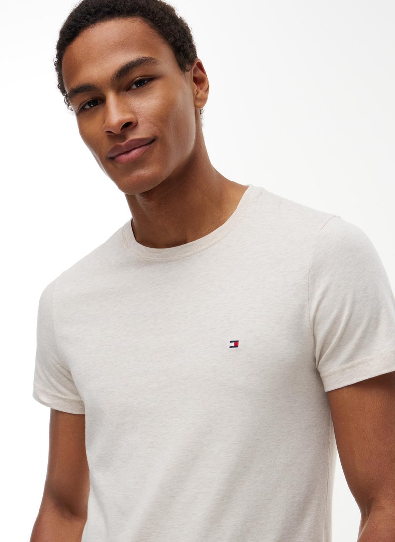 TOMMY HILFIGER Slim Jersey Crew Neck T-Shirt - Image 2