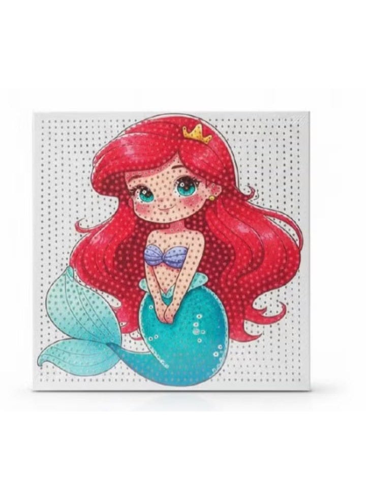 Princess Diamond Painting – The elegance of princesses in a painting of beauty and brilliance! Experience the atmosphere of fantasy and sophistication with this 20 x 20 cm painting that captures the magic of princesses in brilliant colors and a touch of luxury. ✨ Each sparkling stone tells a story of beauty and femininity that captivates the eye and adds a sophisticated artistic touch to any space. 🌸