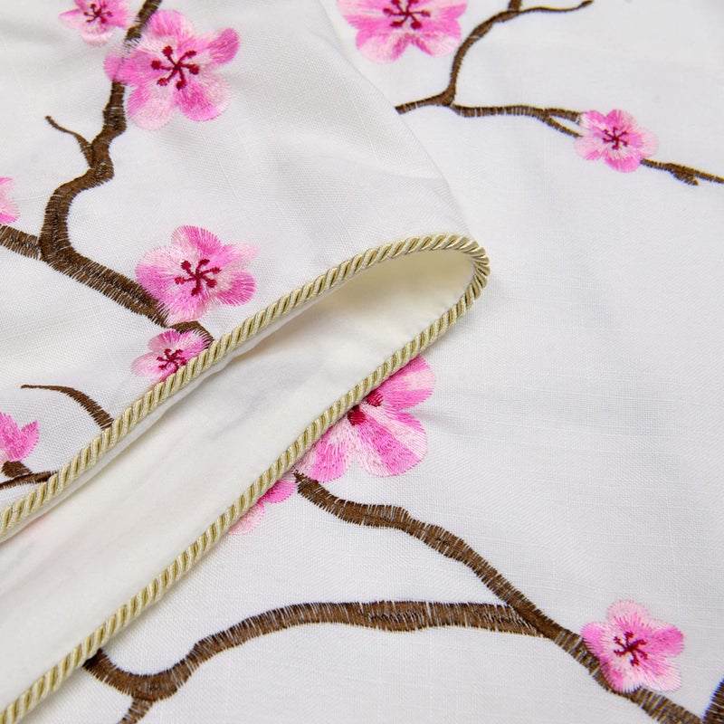 هوم سوفت ثينغز الصفحة الرئيسية ناعمة 1 قطعة من الكرز الزهر التطريز - Image 4