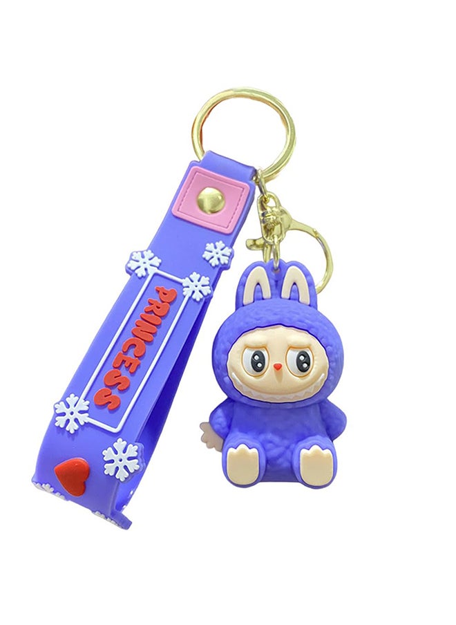 Labubu Keychain, Cute Labubu Doll Wristlet Accessories Kawaii Monster Key Chain Bag Charm Gift for Women  - Image 1