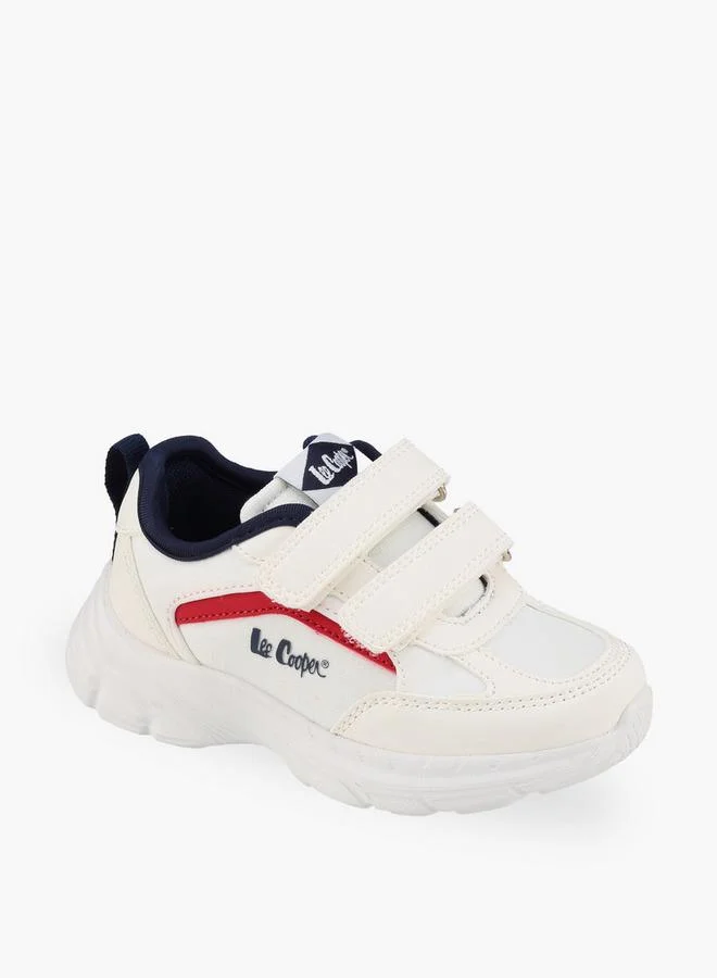 لي كوبر Boys Logo Hook & Loop Sneakers