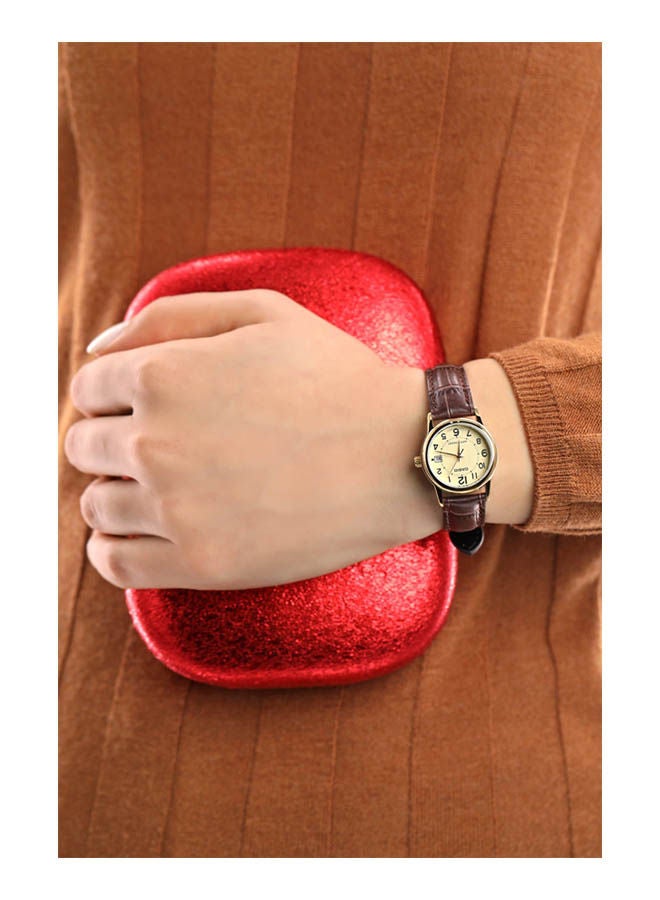 CASIO Leather Analog Watch LTP-V002GL-9BUDF - Image 4