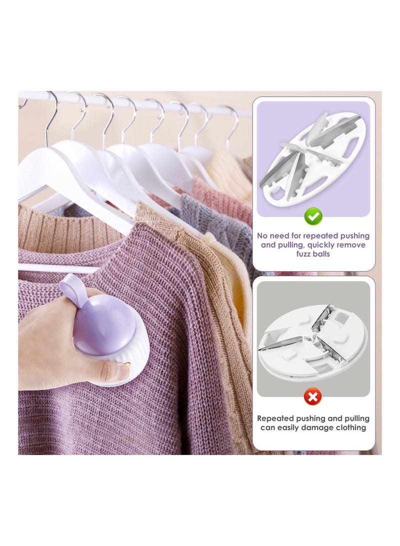 SYOSI Electric Lint Remover for Fabric Garments, Rechargeable Fabric Shaver with 6 Stainless Steel Blades Portable Bobble Remover  Fabric Shaver Lint Remover for Clothes Sweaters Couch Blanket - Image 4