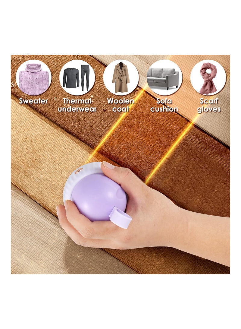 SYOSI Electric Lint Remover for Fabric Garments, Rechargeable Fabric Shaver with 6 Stainless Steel Blades Portable Bobble Remover  Fabric Shaver Lint Remover for Clothes Sweaters Couch Blanket - Image 5