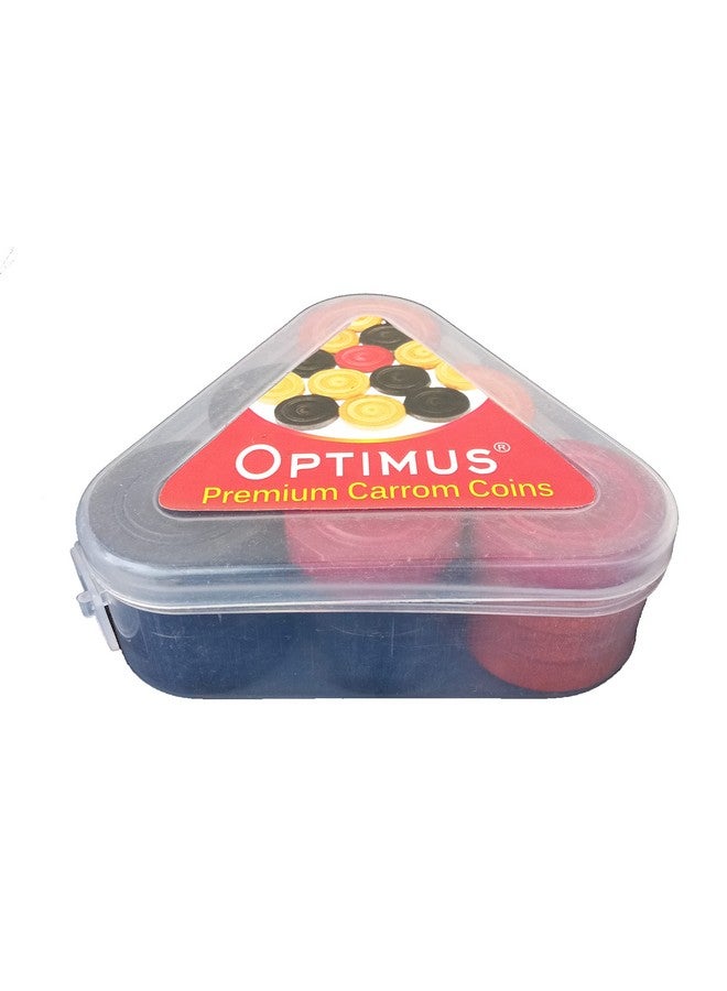 Optimus Optimus® Premium Carrom Combo L - 250 gm Disco Carrom Powder 1 Set Wooden Carrom-Men Coins & 6 Acrylic Strikers - Image 2