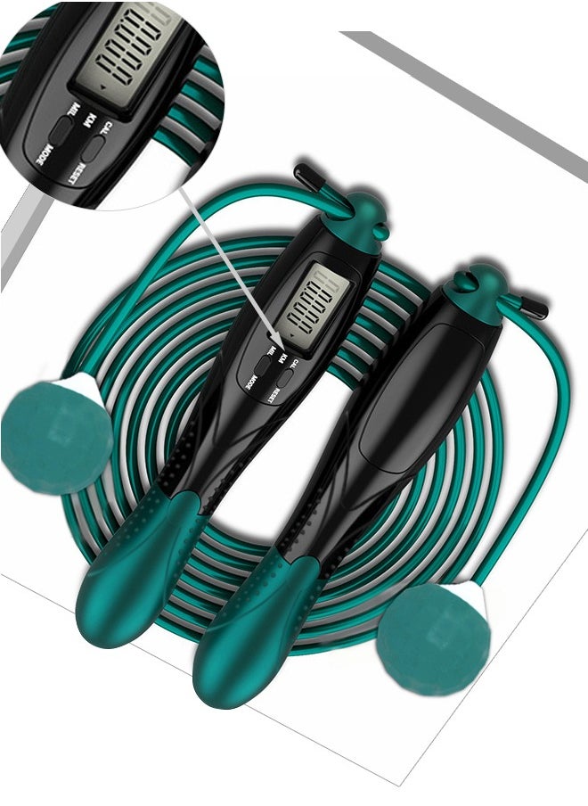 AHAKAC - Dual Purpose Digital Jump Rope - Adjustable Counting Skipping Rope - Multimode Skipping Rope with Calories - 360° anti-winding - Cordless Jumping Rope for Fitness Exercise Gym - Image 1