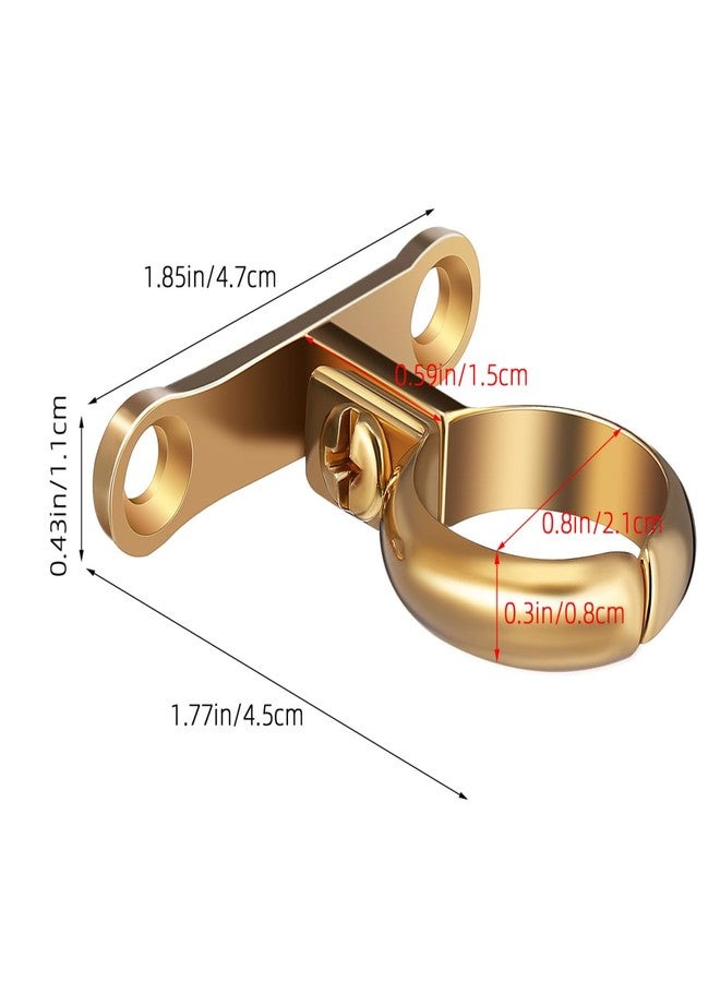 ARTIBETTER Water Pipes Clamp Brass Pipes Tubing Support Bracket Wall Mounted Hoses Hangers Clips Clamp For Tube Or Wire Cord - Image 2