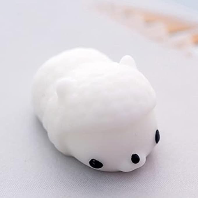 Reduction of Portable Stressable Animals Toys Soft Pvc for Cleaning, Ice Bear -squeep Toys (#16)