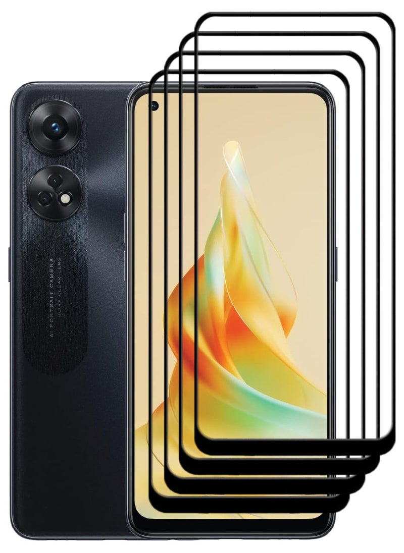 ACLIX 4 Pieces Antistatic ESD Dustproof Premium Quality High Definition Tempered Glass Screen Protector Designed For Oppo Reno8 T - Image 1