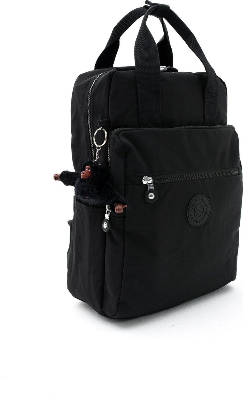 Çanta Trend Bag Trend Sanmorris Unisex Water Resistant Crinkle Fabric Multi Compartment Large Size Laptop School and Backpack Bag  - Image 2