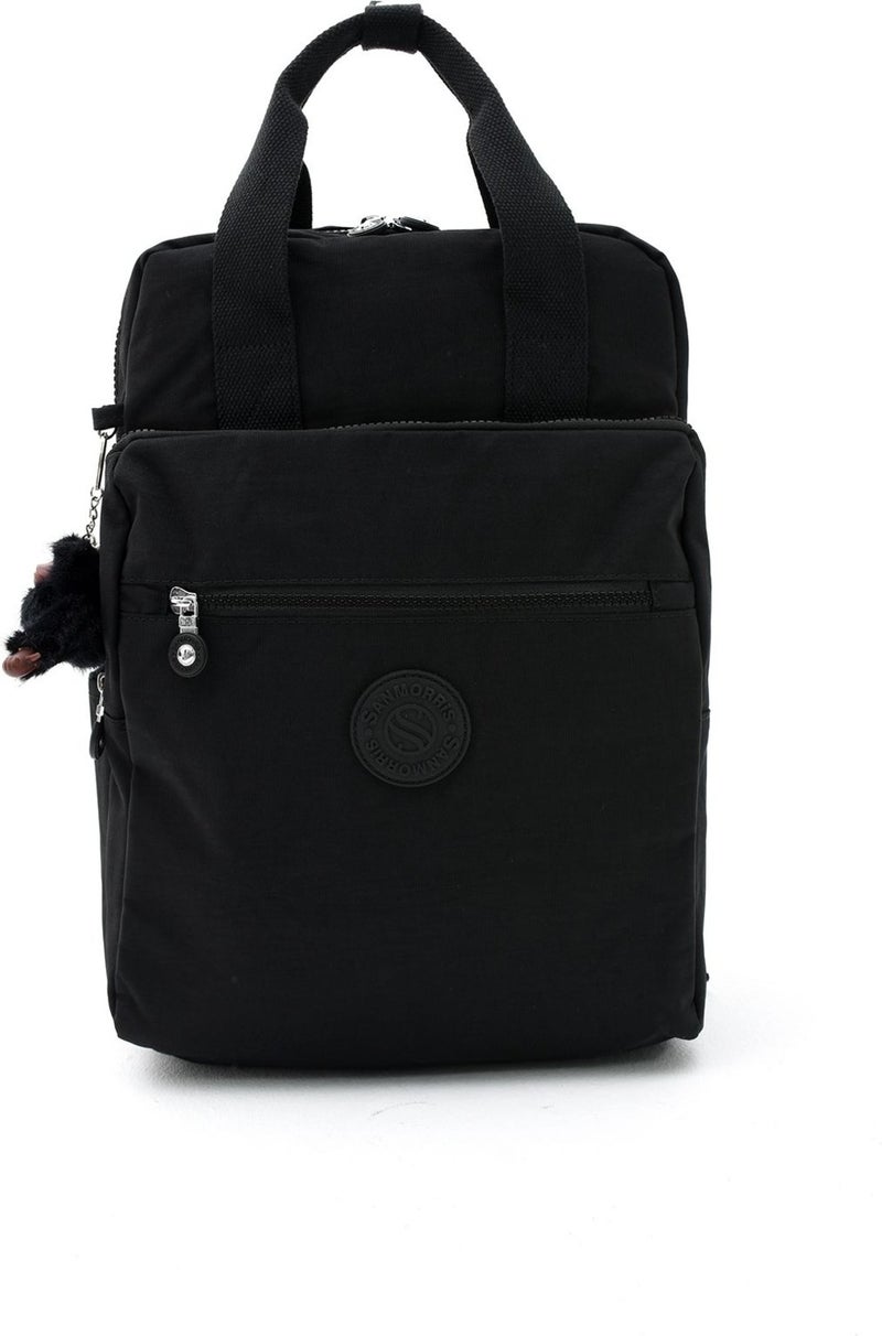 Çanta Trend Bag Trend Sanmorris Unisex Water Resistant Crinkle Fabric Multi Compartment Large Size Laptop School and Backpack Bag  - Image 4