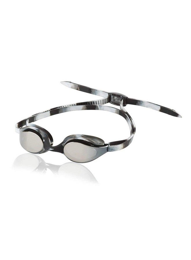 سبيدو نظارات سباحة سبيدو جونيور هايبر فلاير للأطفال للجنسين من سن 6 إلى 14 عامًا، فضية عاكسة - Image 1