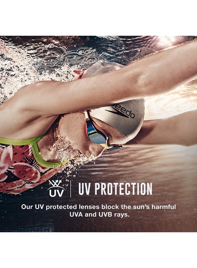 سبيدو نظارات سباحة سبيدو جونيور هايبر فلاير للأطفال للجنسين من سن 6 إلى 14 عامًا، فضية عاكسة - Image 5