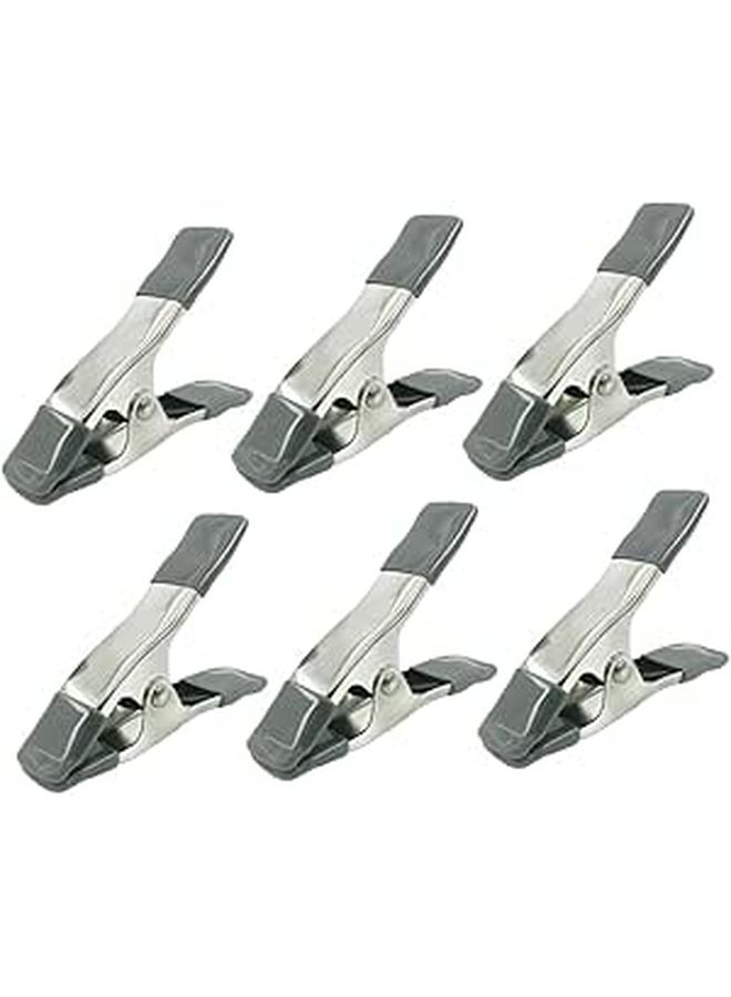 6PCS Black Backdrop Clips for Photography Strong Grip for Muslin Reflectors and Backgrounds - Image 1