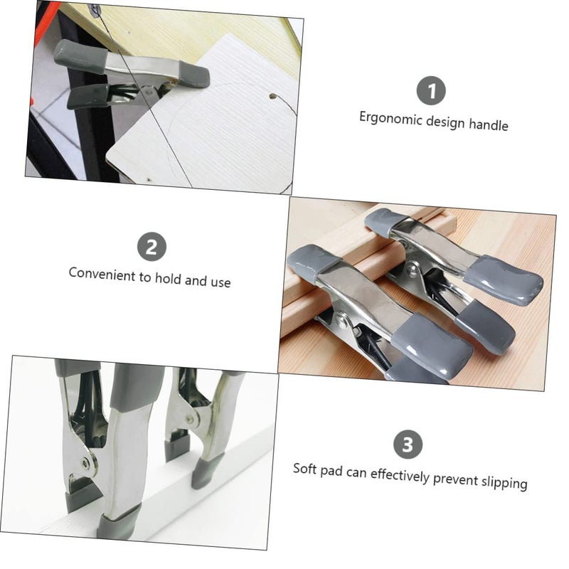 6PCS Black Backdrop Clips for Photography Strong Grip for Muslin Reflectors and Backgrounds - Image 3