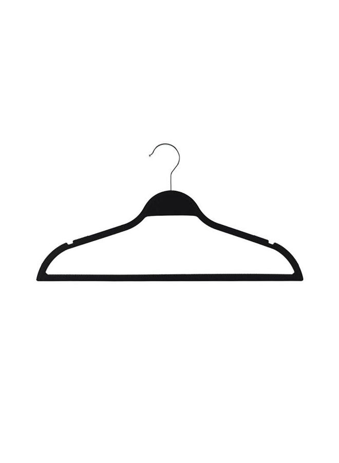 DANUBE HOME Magnus 8-Pack ABS Hangers with Iron Hook - Black Clothes Hangers for Home Decor, Kitchen, Bath & Laundry - Durable Anti-Slip Design for Wardrobe Organization - Premium Quality Laundry Accessories